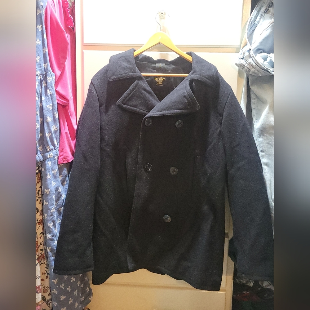 Old Navy Men's Dark Peacoat